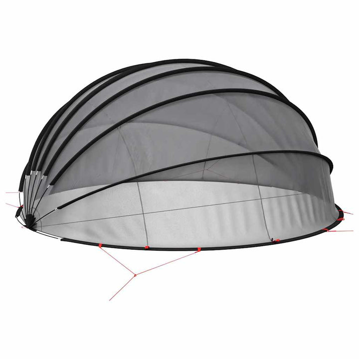 Pool Dome 592 x 590 x 275 cm 185T polyester med PU-belægning