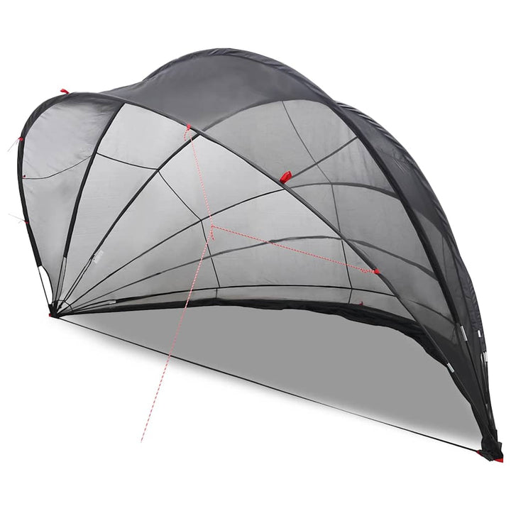 Pool Dome 592 x 590 x 275 cm 185T polyester med PU-belægning
