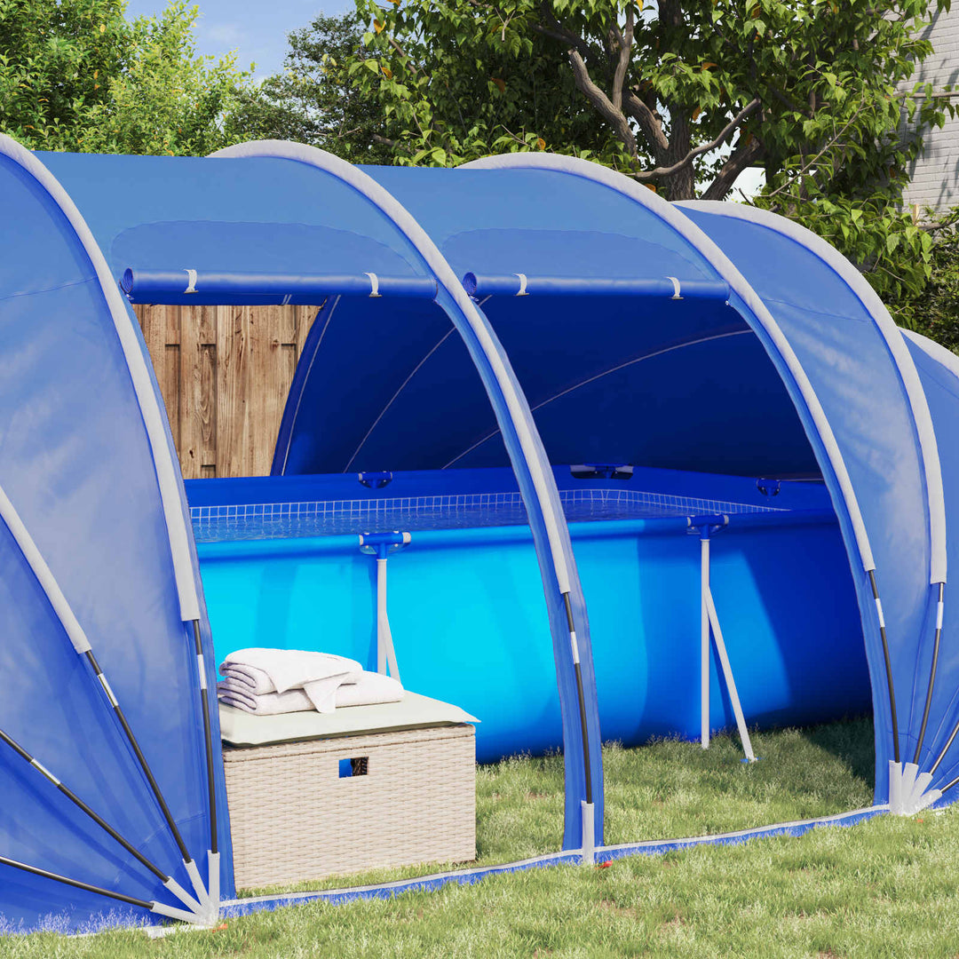 Pooltelt Dome 538 x 440 x 204 cm Azure Blue
