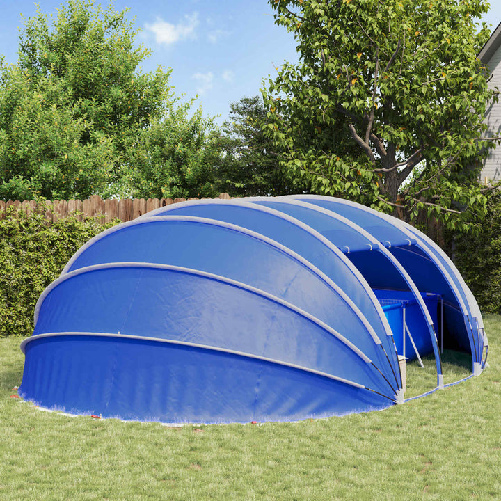 Pooltelt Dome 538 x 440 x 204 cm Azure Blue