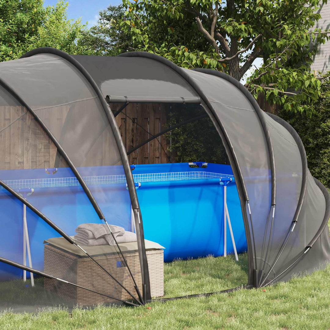 Pooltelt Dome 538 x 440 x 204 cm Transparent