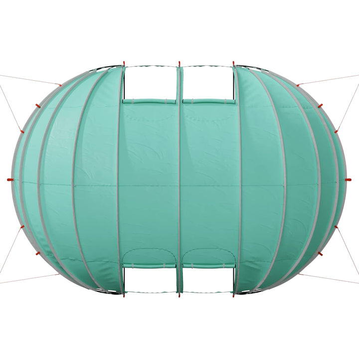 Pooltelt Dome 640 x 432 x 205 cm Havgrøn