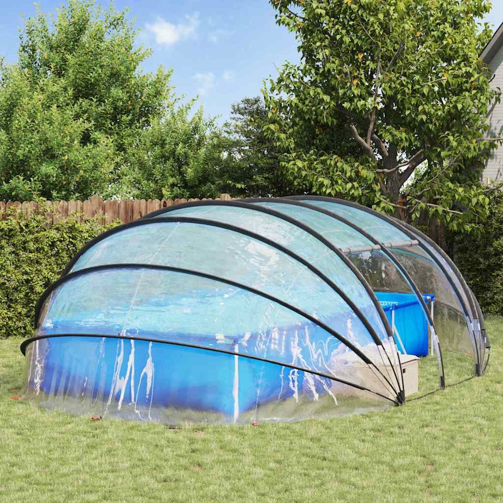 Pooltelt Dome Transparent 640 x 432 x 205 cm PVC