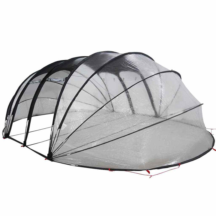 Pooltelt Dome Transparent 640 x 432 x 205 cm PVC