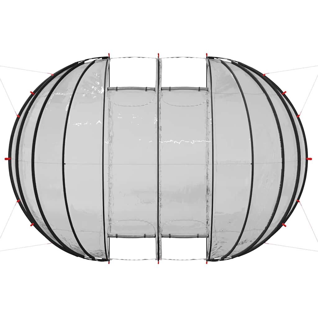 Pooltelt Dome Transparent 640 x 432 x 205 cm PVC