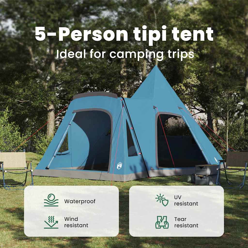 Teepee Telt til 5 Personer med tag Blå 545 x 450 x 295 cm