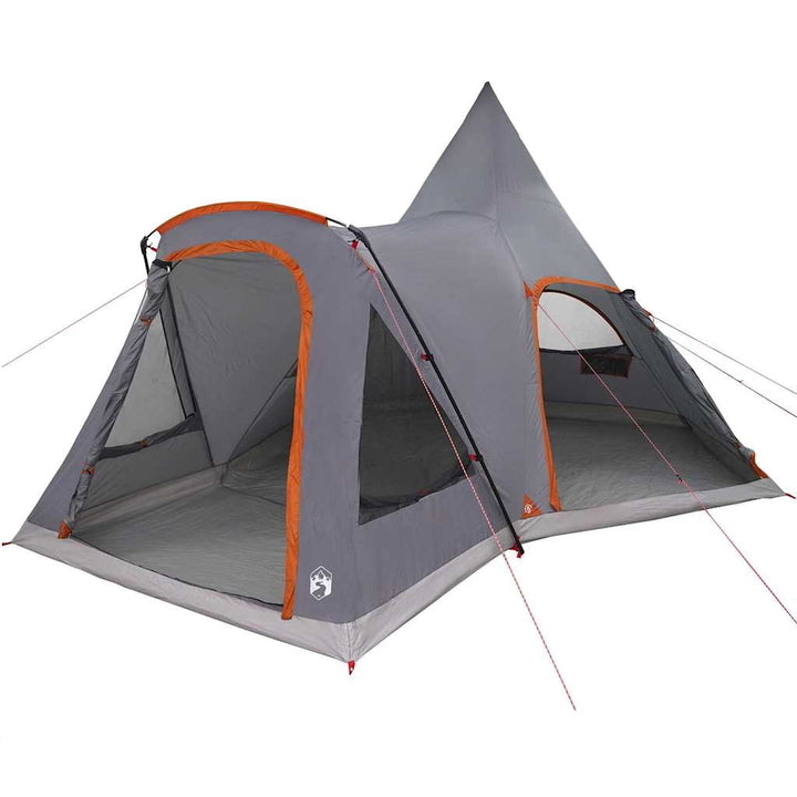 Teepee Telt til 5 Personer Grå og orange 545 x 450 x 295 cm
