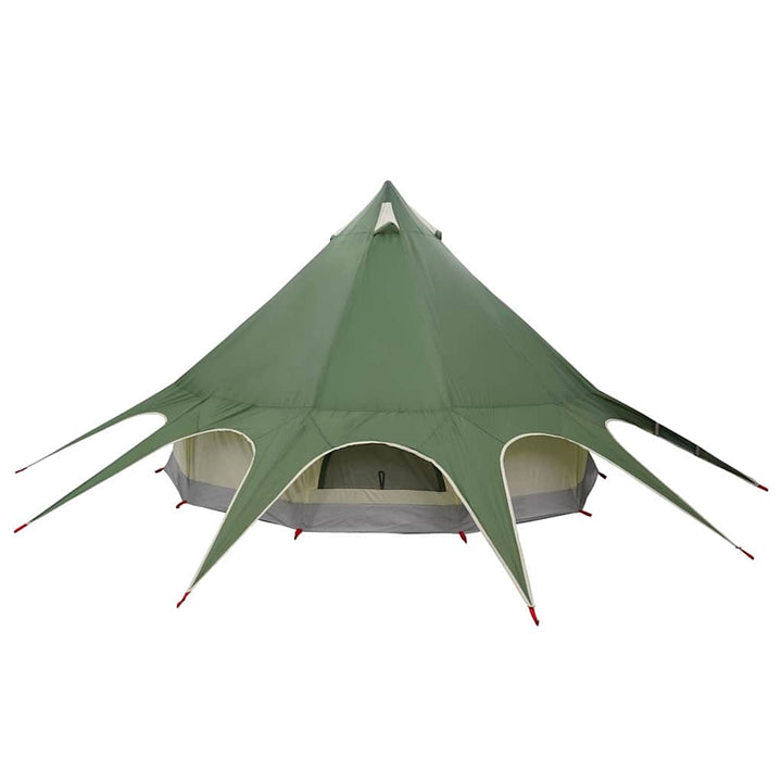 Teepee Telt 3-Person med tag Grøn og Grå 312 x 312 x 197 cm