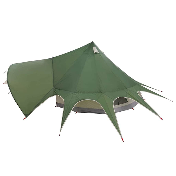 Teepee Telt 3-Person med tag Grøn og Grå 312 x 312 x 197 cm