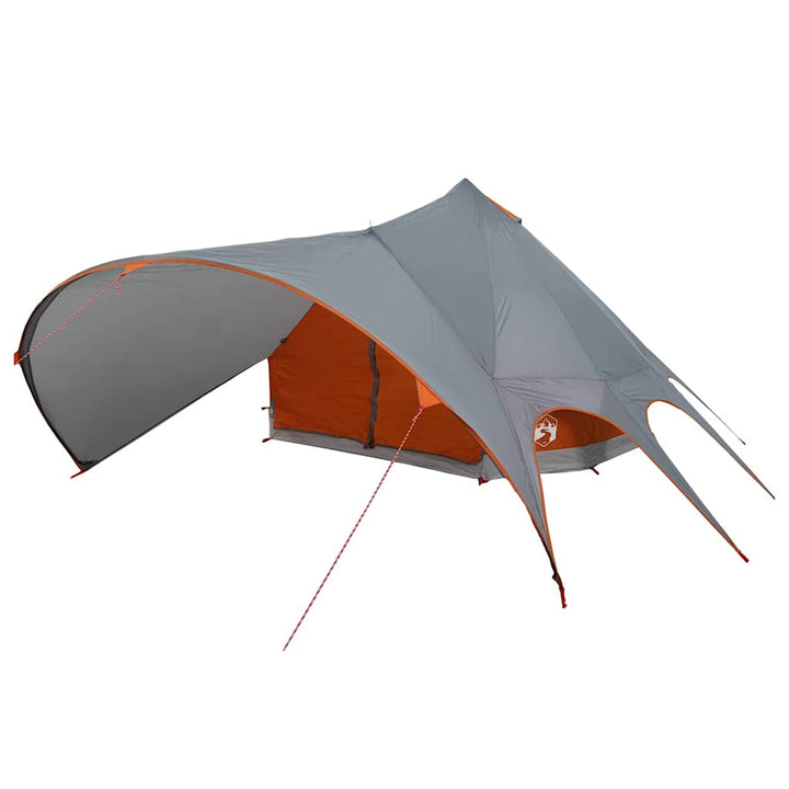 Teepee Telt 7-Personer med tag Grå og orange 600 x 600 x 347 cm