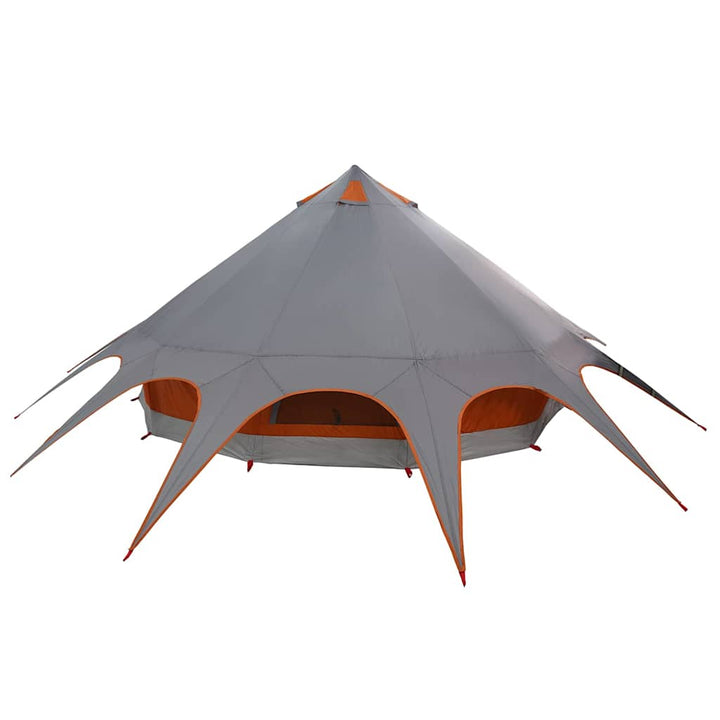 Teepee Telt 7-Personer med tag Grå og orange 600 x 600 x 347 cm