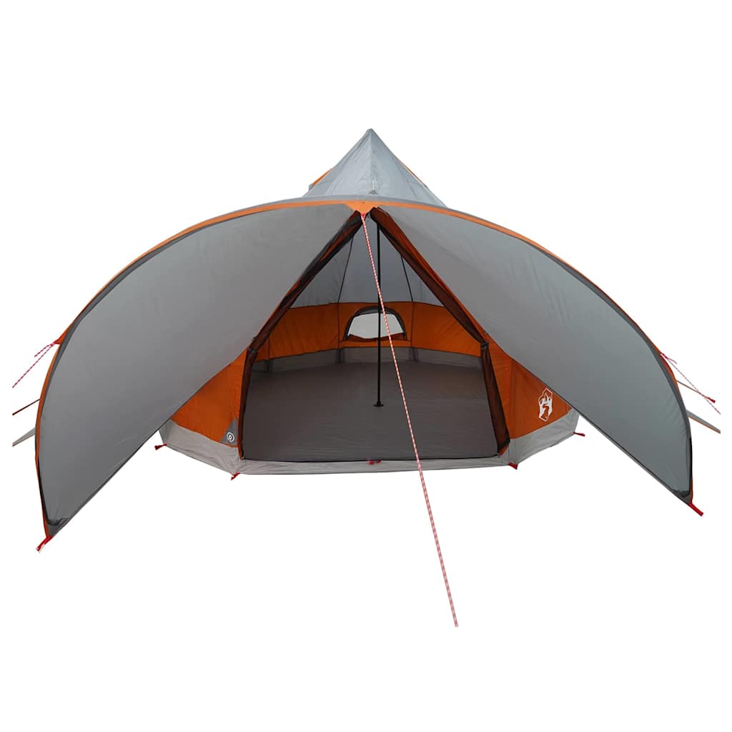 Teepee Telt 7-Personer med tag Grå og orange 600 x 600 x 347 cm