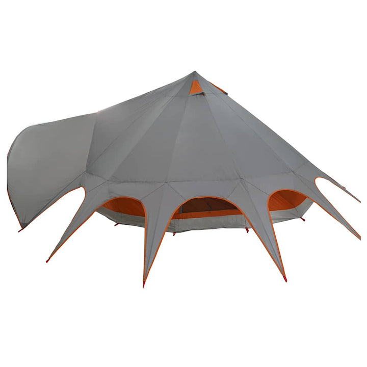 Teepee Telt 7-Personer med tag Grå og orange 600 x 600 x 347 cm
