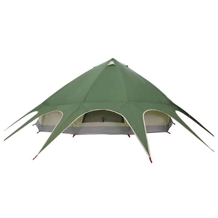 Teepee Telt 9-Personer med tag Grøn og Grå 502 x 502 x 297 cm