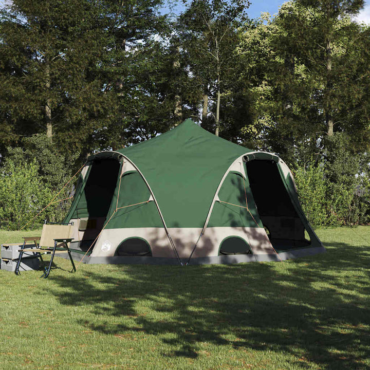 Dome Telt 4-Personer med tag Grøn 505 x 450 x 248 cm