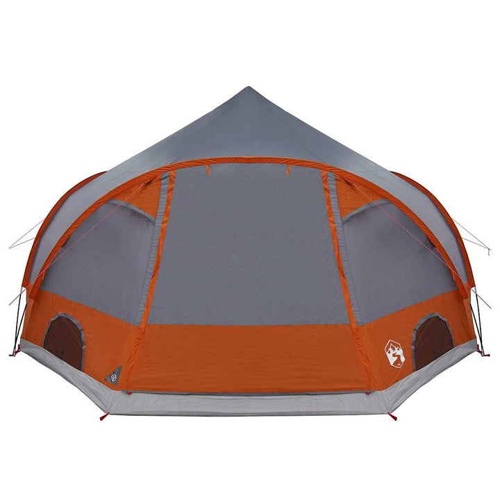 Dome Telt 4-Personer med tag Grå og orange 505 x 450 x 248 cm