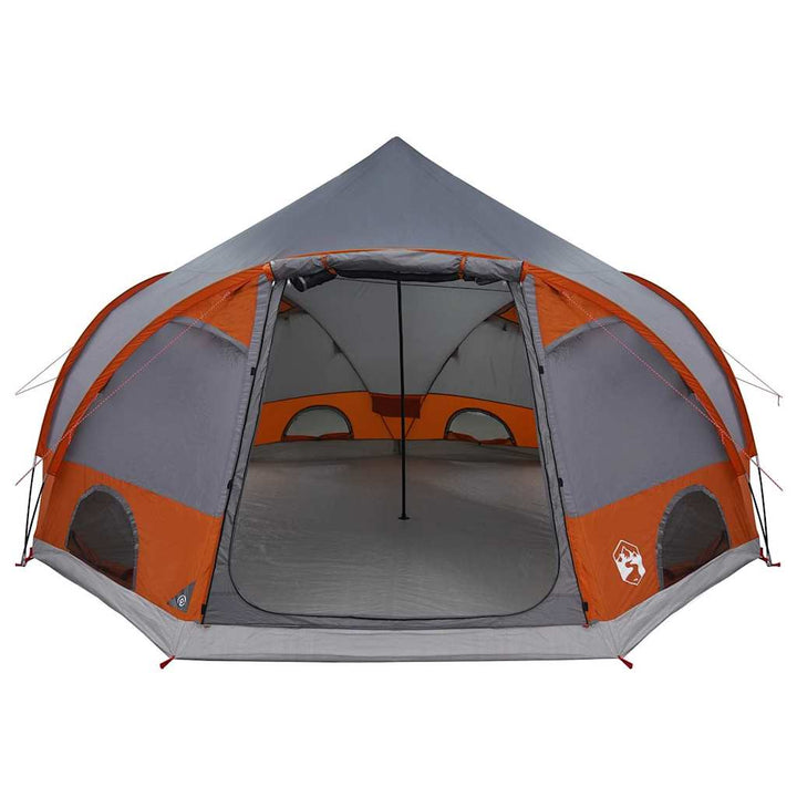 Dome Telt 4-Personer med tag Grå og orange 505 x 450 x 248 cm
