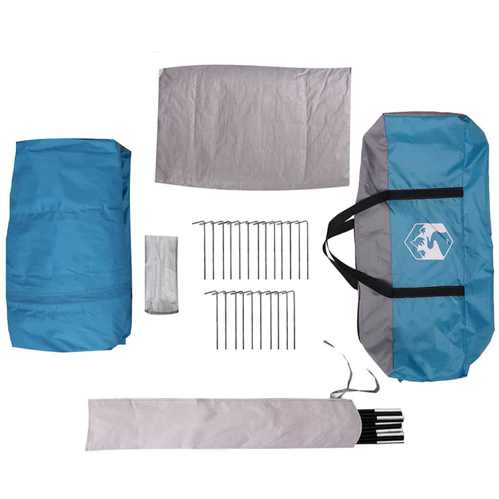 Camping telt til 3 personer Blå og grå 320 x 320 x 203 cm