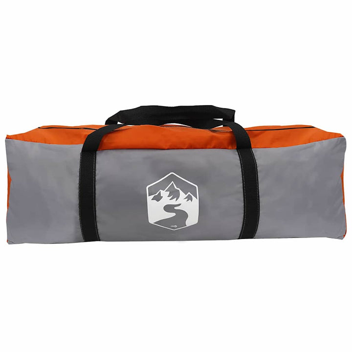 Tunnel telt 4-personer med tag Grå og orange 778 x 356 x 210 cm