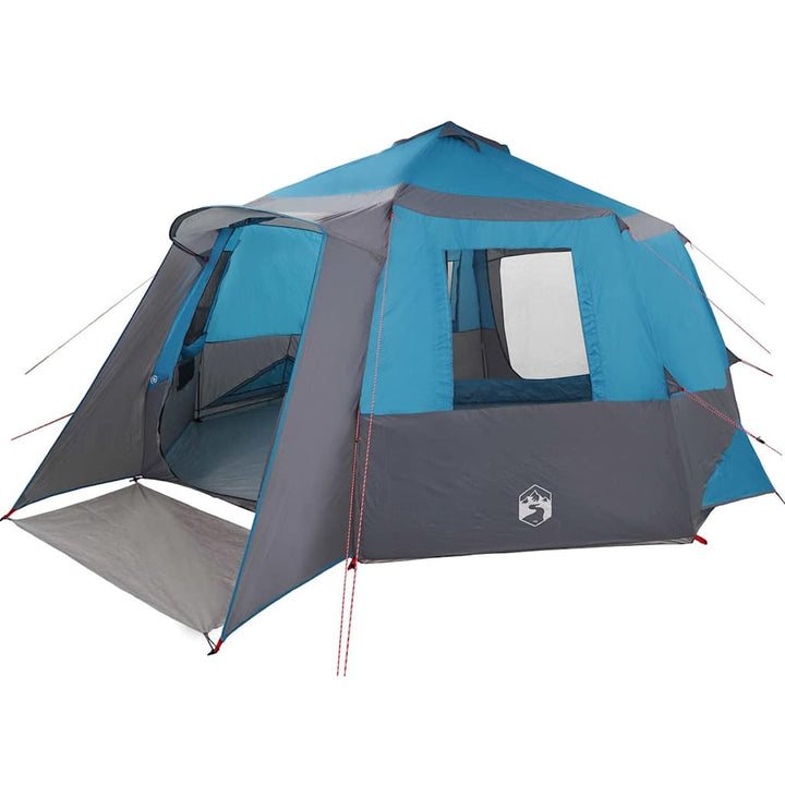 Cabin tent til 12 personer Blå og grå 500 x 500 x 294 cm