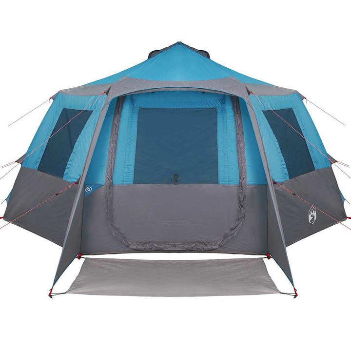 Cabin tent til 12 personer Blå og grå 500 x 500 x 294 cm