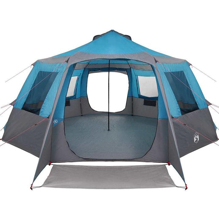 Cabin tent til 12 personer Blå og grå 500 x 500 x 294 cm