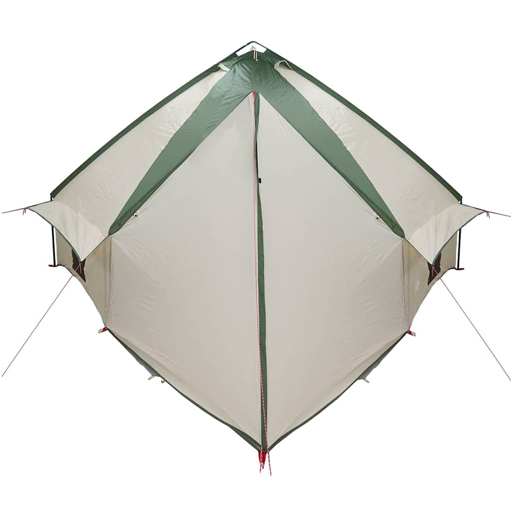 Teepee Telt 10-Personer med tag Grøn og Hvid 567 x 470 x 242 cm
