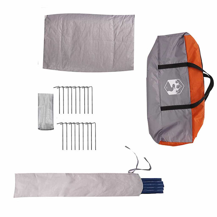 Teepee Telt 10-Personer 10 personer Grå og orange