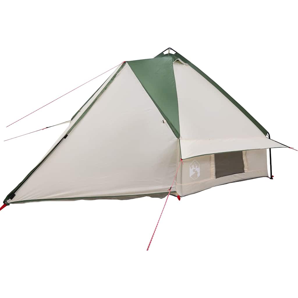 Teepee Telt 8-Personer med tag Grøn og Hvid 490 x 410 x 210 cm