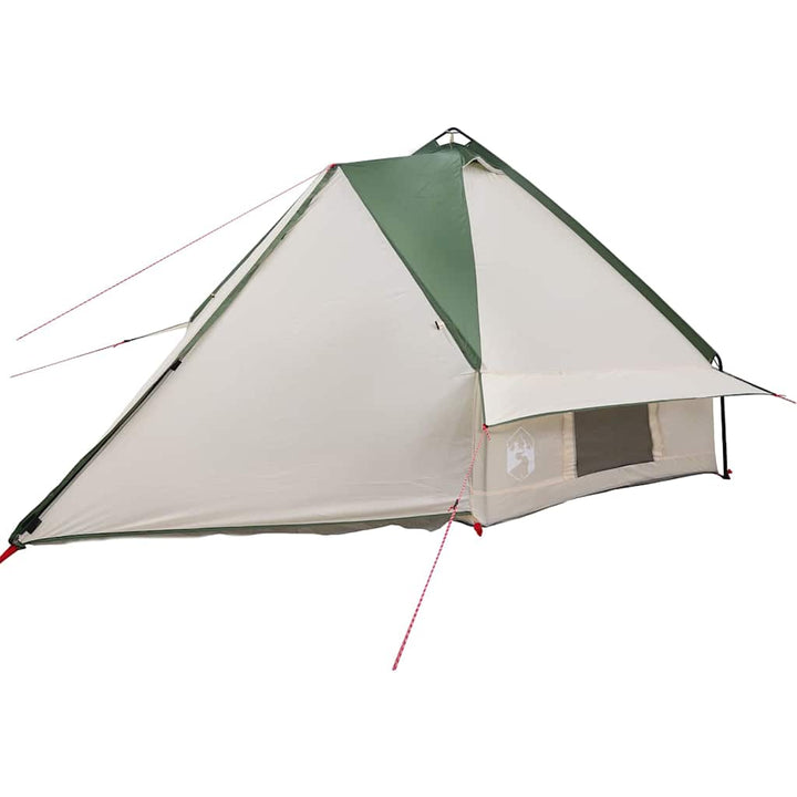 Teepee Telt 8-Personer med tag Grøn og Hvid 490 x 410 x 210 cm