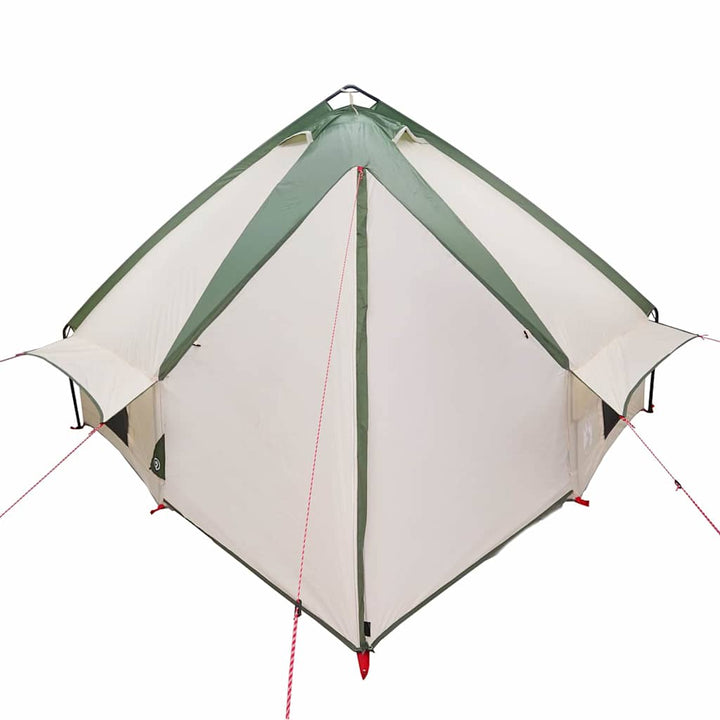 Teepee Telt 8-Personer med tag Grøn og Hvid 490 x 410 x 210 cm