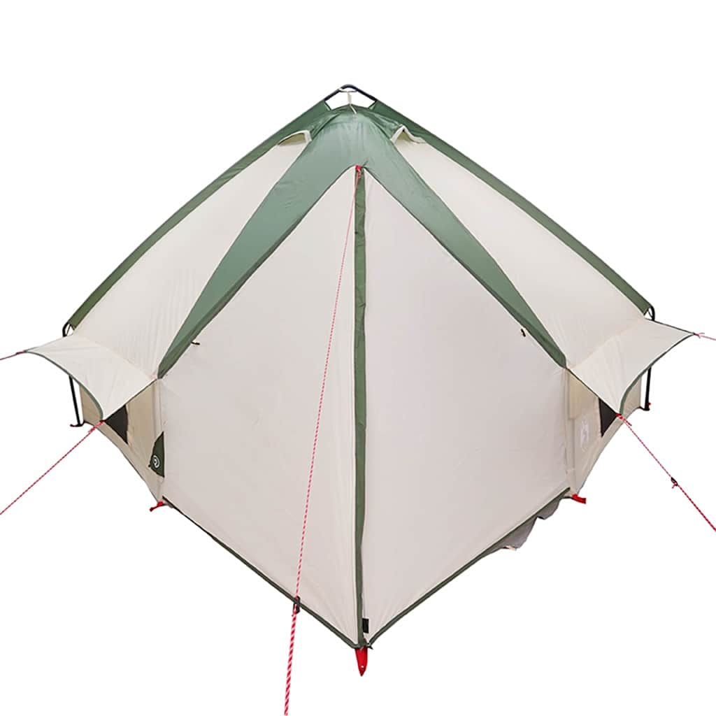 Teepee telt til 6 personer Grøn og Hvid 431 x 366 x 185 cm