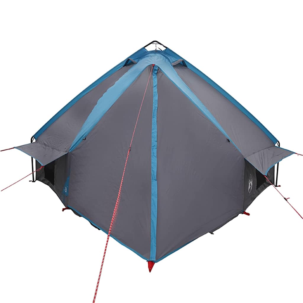 Teepee telt til 6 personer Blå og grå 431 x 366 x 185 cm