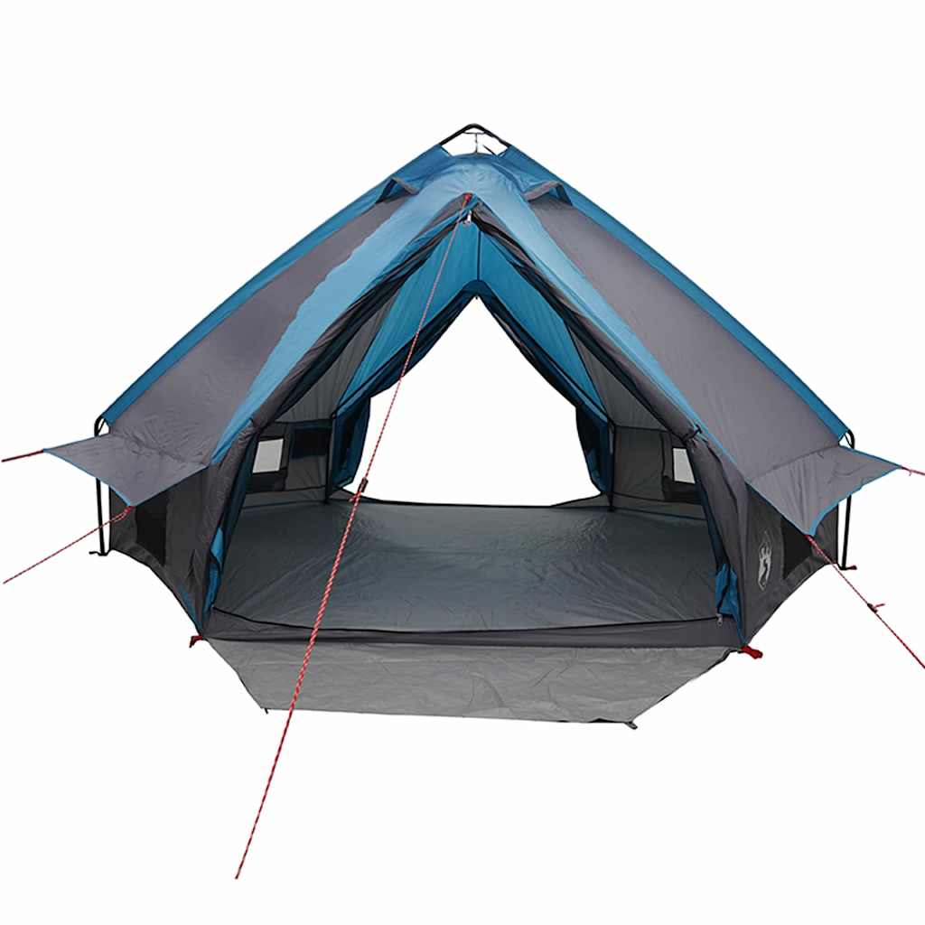 Teepee telt til 6 personer Blå og grå 431 x 366 x 185 cm