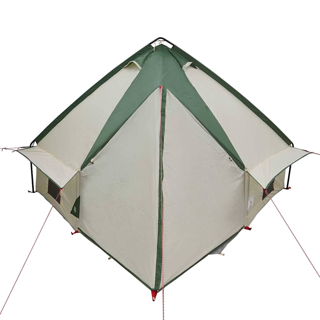 Teepee Telt 4-Person med tag Grøn og Grå 388 x 320 x 169 cm