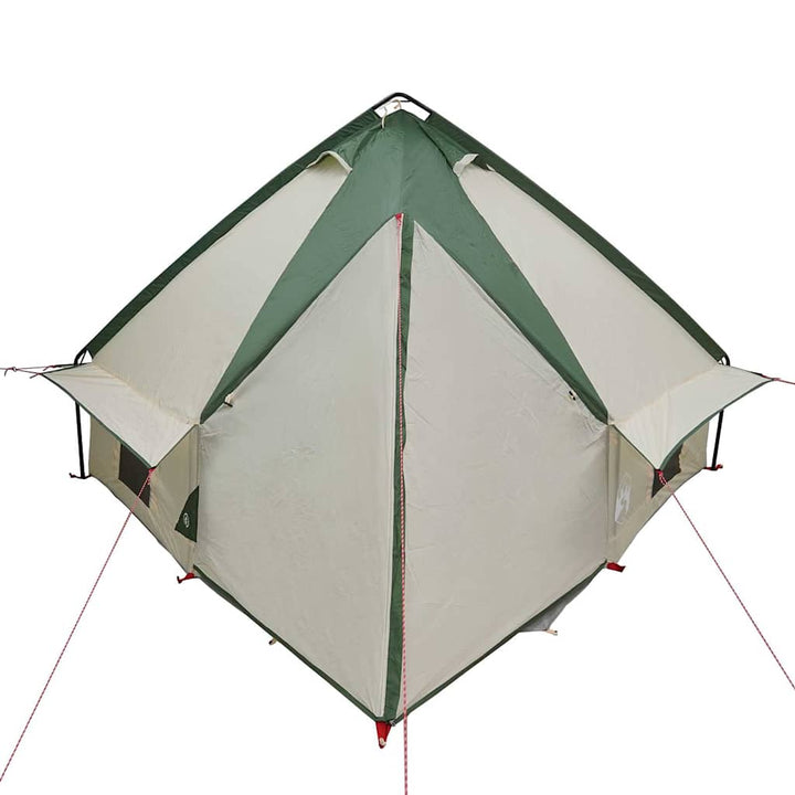 Teepee Telt 4-Person med tag Grøn og Grå 388 x 320 x 169 cm