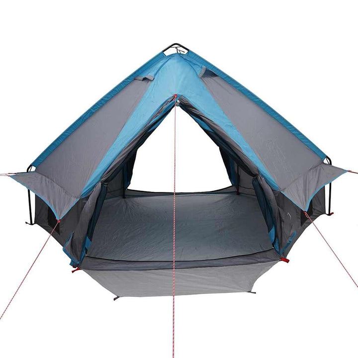 Teepee Telt 4-Person med tag Blå og grå 388 x 320 x 169 cm