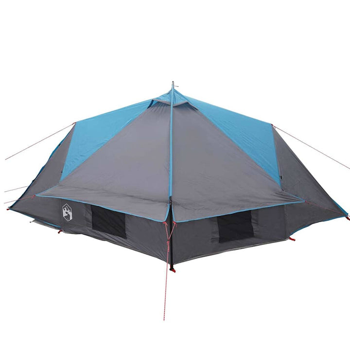 Teepee Telt 4-Person med tag Blå og grå 388 x 320 x 169 cm