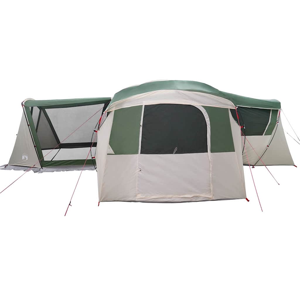 Familietelt til 20 personer Grøn og Hvid 745 x 700 x 217 cm