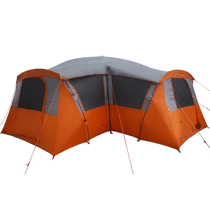 Familietelt til 20 personer Grå og orange 745 x 700 x 217 cm