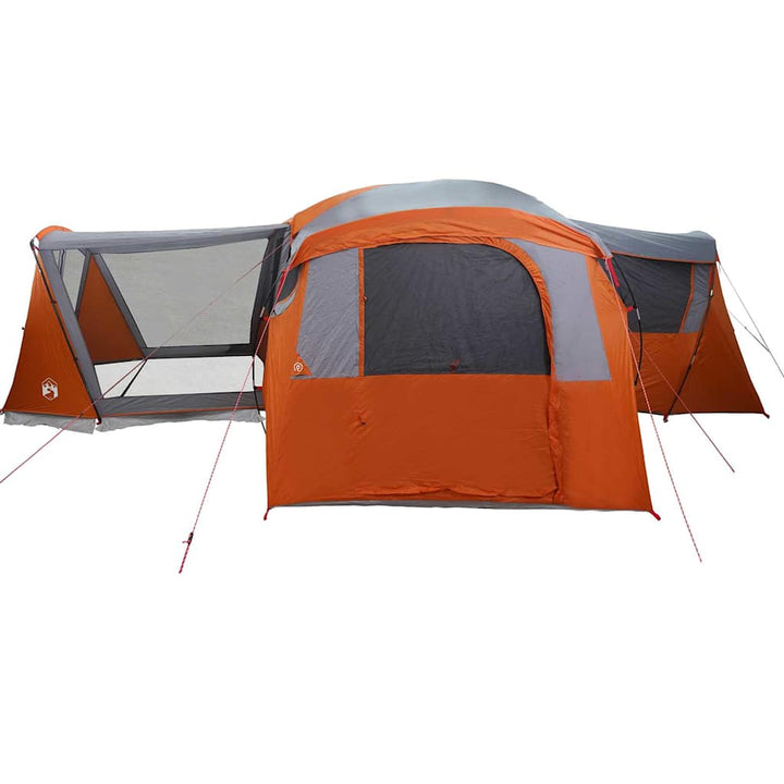 Familietelt til 20 personer Grå og orange 745 x 700 x 217 cm