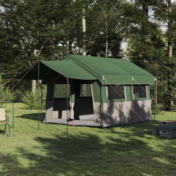 Familietelt til 4 personer Grøn og Hvid 324 x 255 x 230 cm