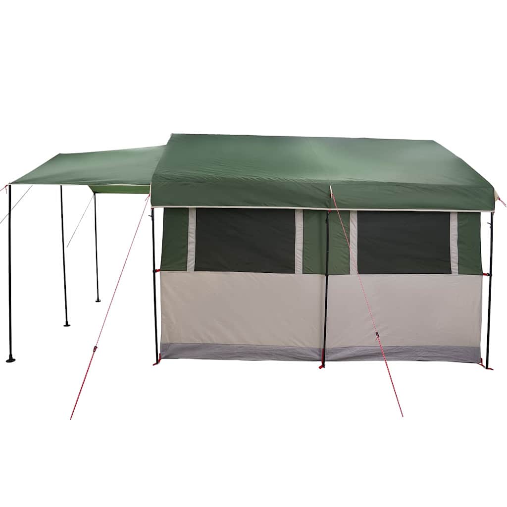 Familietelt til 4 personer Grøn og Hvid 324 x 255 x 230 cm