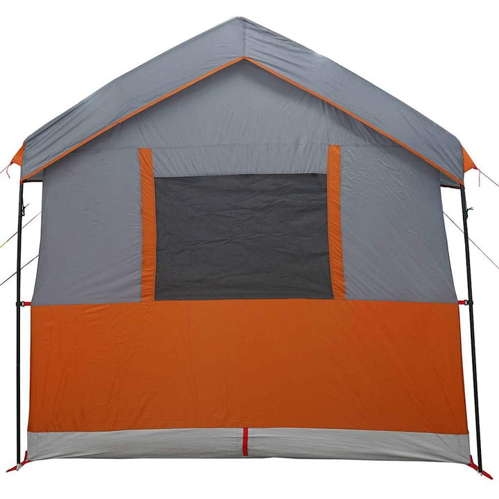 Familietelt til 4 personer Grå og orange 324 x 255 x 230 cm