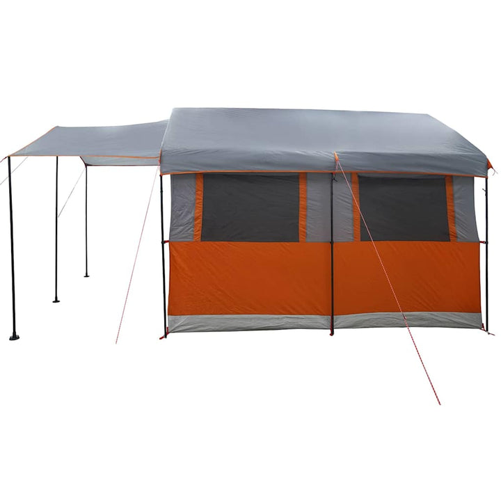 Familietelt til 4 personer Grå og orange 324 x 255 x 230 cm