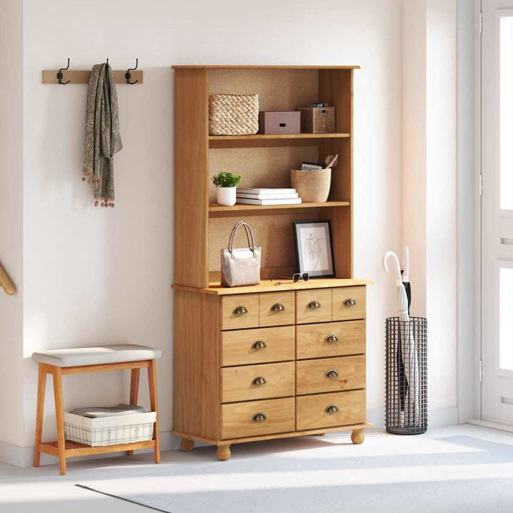 Skab ASKIM Honning Voks 91 x 40 x 184 cm Massiv fyrretræ