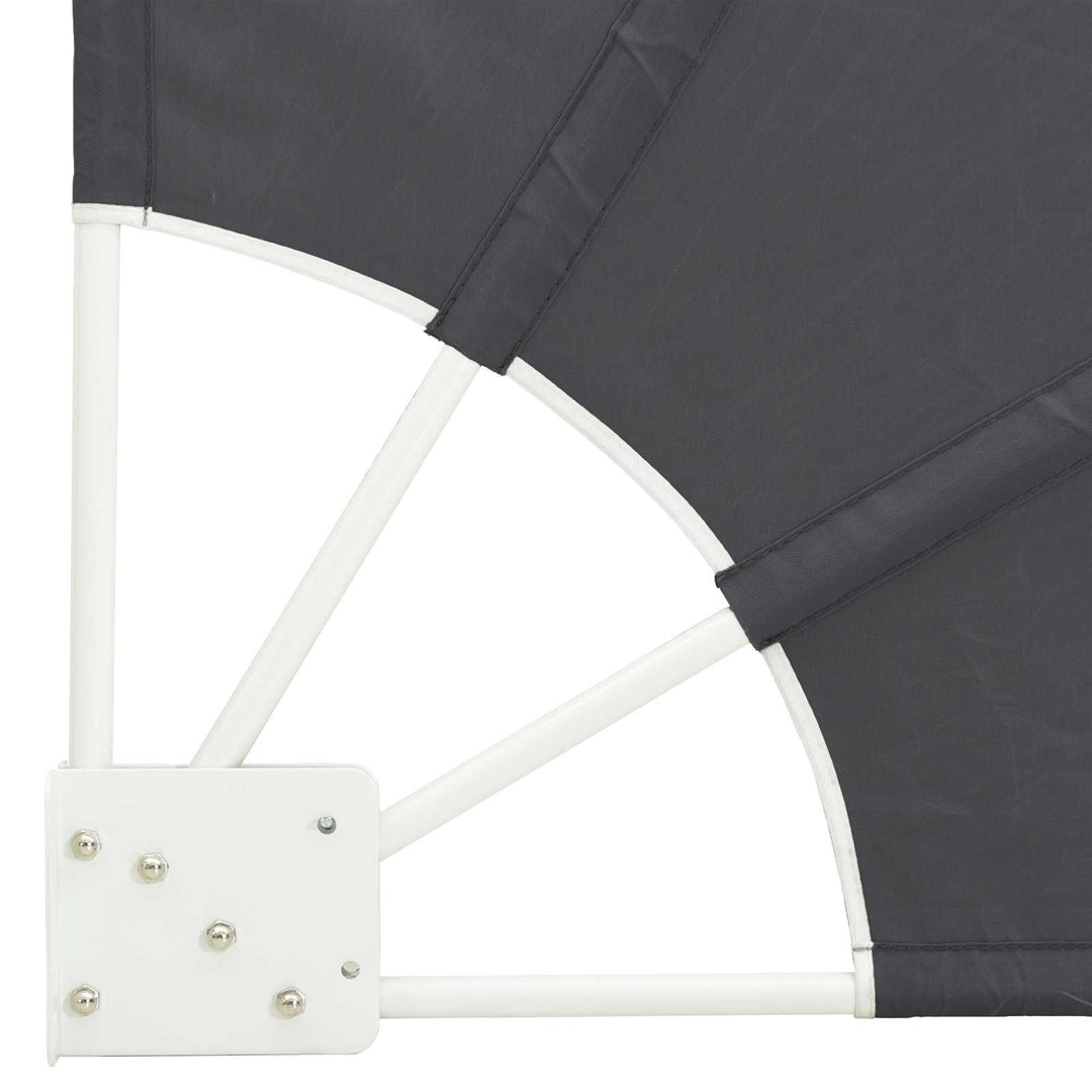 Balkon Afskærmning 115 x 115 cm Polyester Antracit