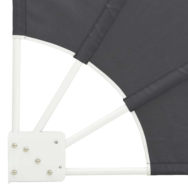 Balkon Afskærmning 115 x 115 cm Polyester Antracit