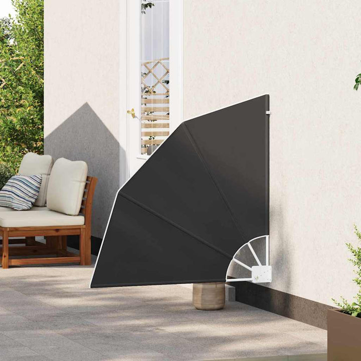 Balkon Afskærmning 115 x 115 cm Polyester Antracit