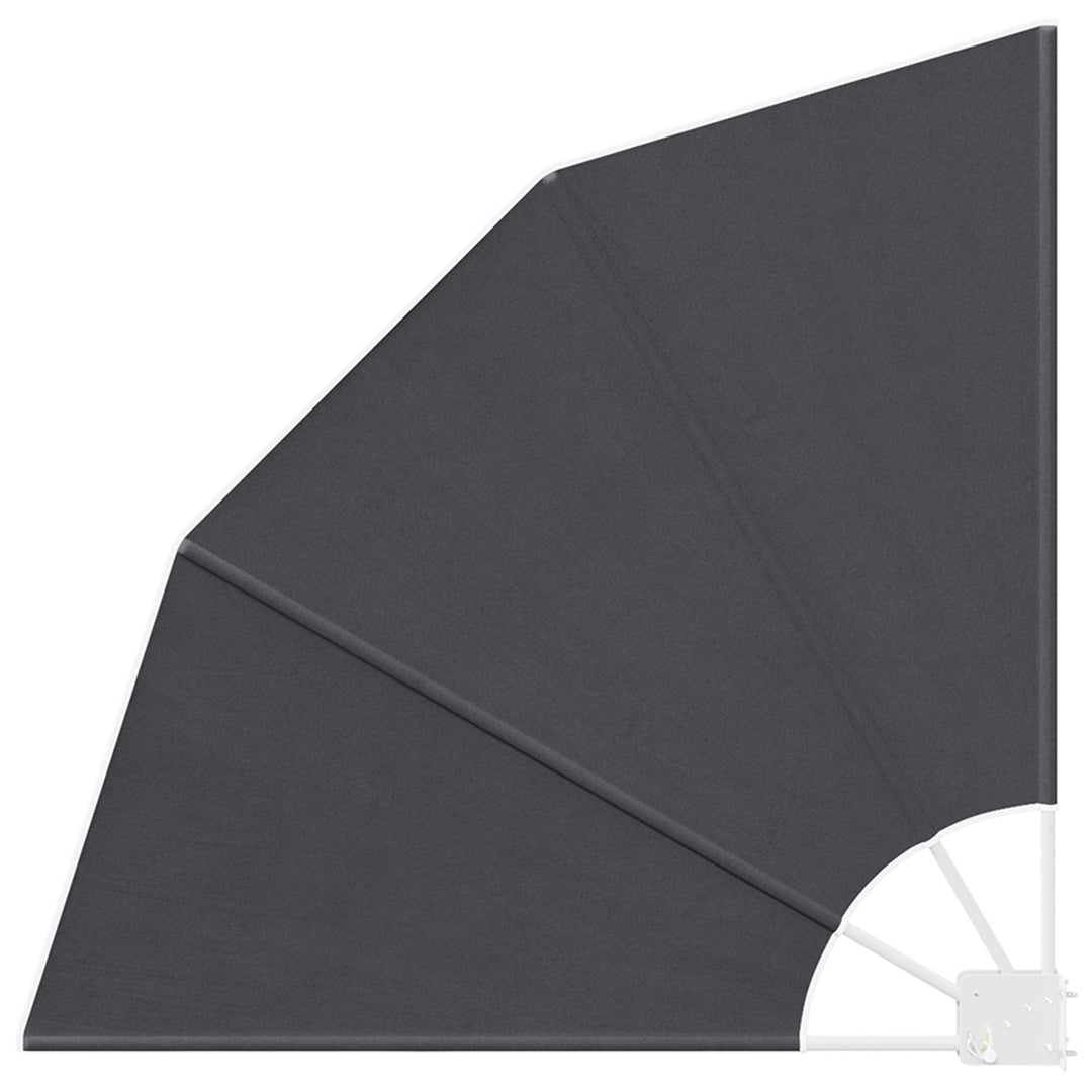 Balkon Afskærmning 115 x 115 cm Polyester Antracit